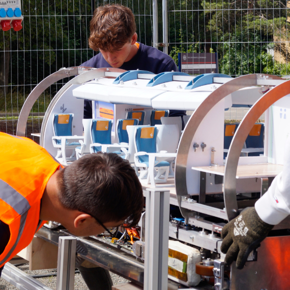 Hyperloop UPV demonstrating the tube